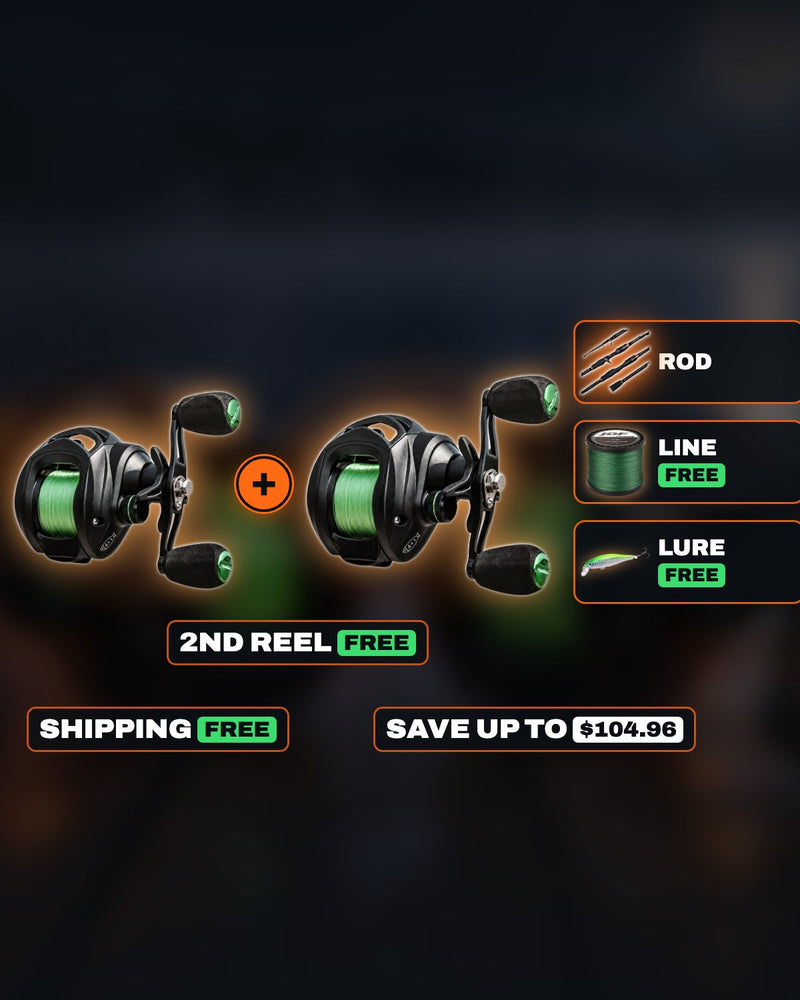 OBALUS Halloween sale: two baitcast reels, ProFishient and Carbon Storm rods, braided line, lure and a month of PB Premium