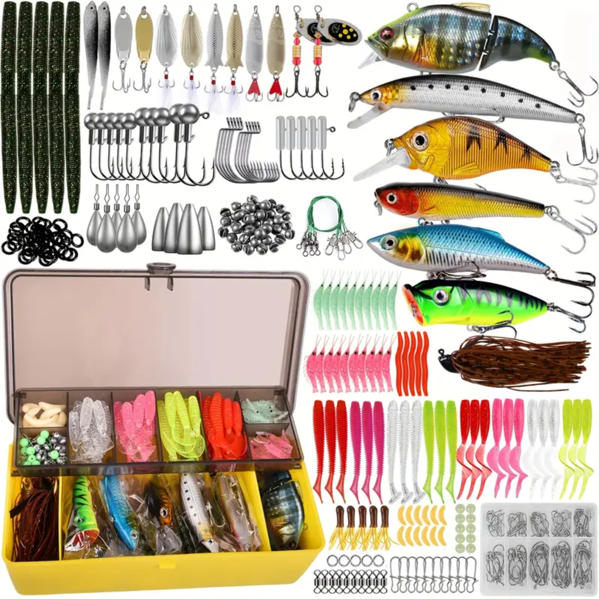 freshwater tackle box kit Obalus Fishing Tackle Kit