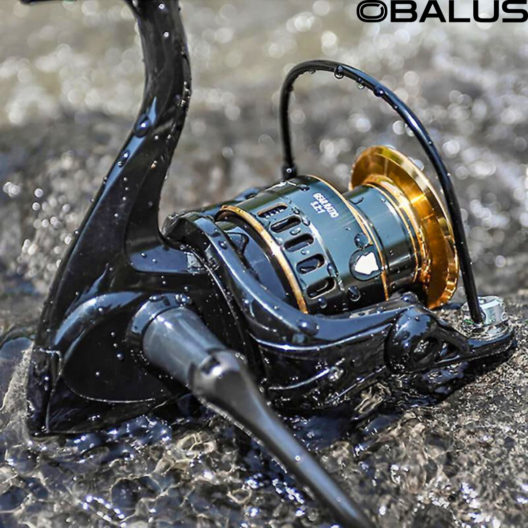 baspuk jeweled fishing reel Obalus Gold Hex Pro Reel