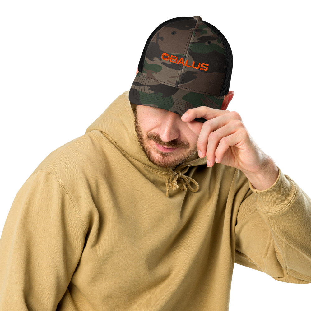 Camouflage trucker hat