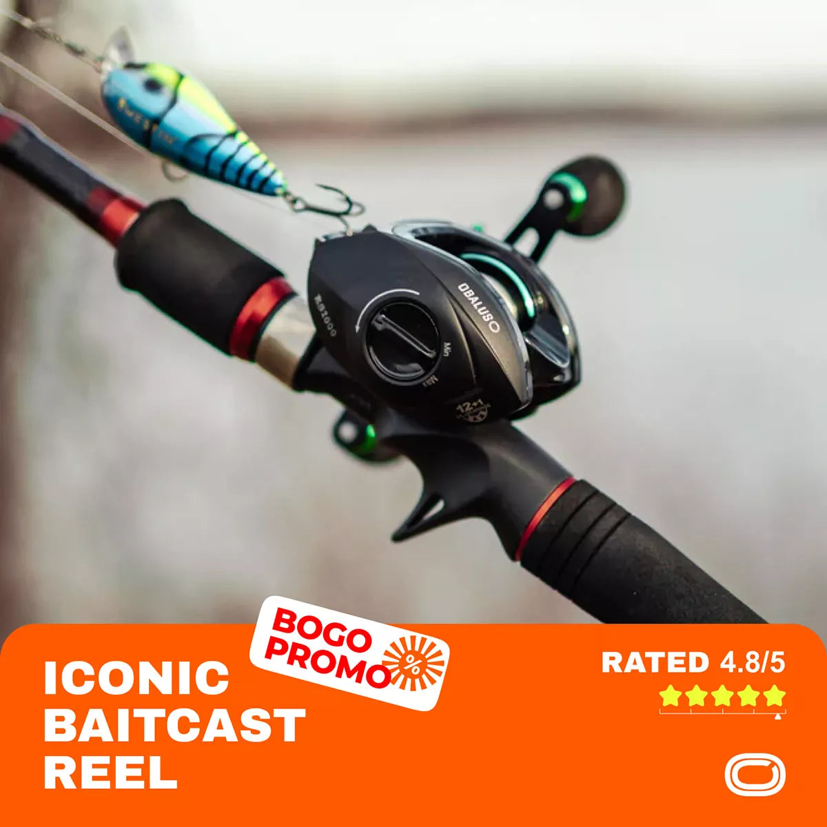 Iconic baitcast reel